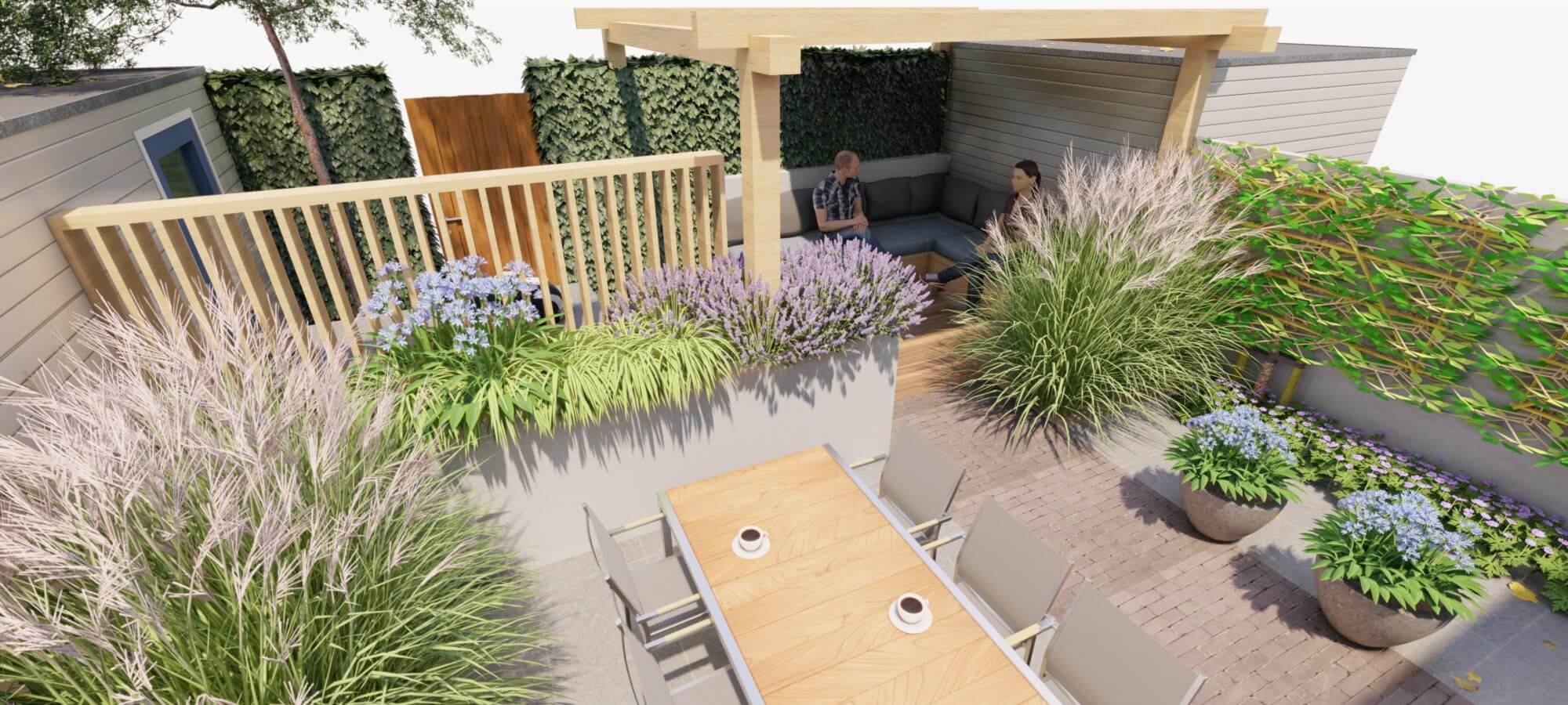 Moderne Kleine Tuin Met Veranda - Portfolio | GreenART